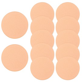 Piriuuo 10 Pcs Round Makeup Sponges for Foundation, Foundation Sponge Dry and Wet Makeup Pads Professional Cosmetic Sponge Round Foam Pad Beauty Blender Sponges for Liquid Foundations Cream Concealer