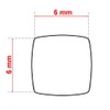 3 Metre Oven Sealing Cord 6 x 6 mm Square,