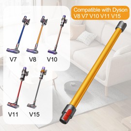 RUKHOOL Tube Extension Wand for Dyson V15 V11 V10 V8 V7 Stick Replacement Parts Vacuum Attachment Quick Release Wand Vacuums Rod 28.7 in