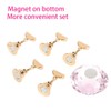 3 Colours Magnetic Nail Art Display Stand Oval Crystal Practical