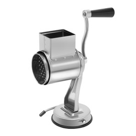 LIAPDG Hand Drum Slicer, Crank Vegetable Chopper Stainless Steel Vegetable Chopper Rotary Cheese Grater to Chop and Slice Potatoes, Cucumbers for Home Kitchens, Cafeterias with 5 Different Blades