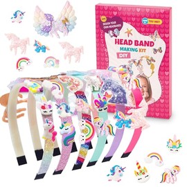 Kit para Hacer Diademas Accesorios de Pelo para Niñas,Diadema de DIY Accesorios,Juguetes para Niñas,Regalos de Cumpleaños,Navidad y Halloween para Niñ