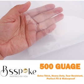 BSSPOKE 500 Guage Double Mattress Bags for Storage Durable Mattress Storage Bag for Moving & Storage, Ultra-Strong Material – Keep Your Mattress Like New! (5ft - King)