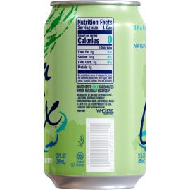 Shasta LaCroix Sparkling Water – Lime Flavor, 12oz Cans, 8 Pack