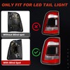 Lathsy LED Tail Light Black Cover with Blind Spot Compatible