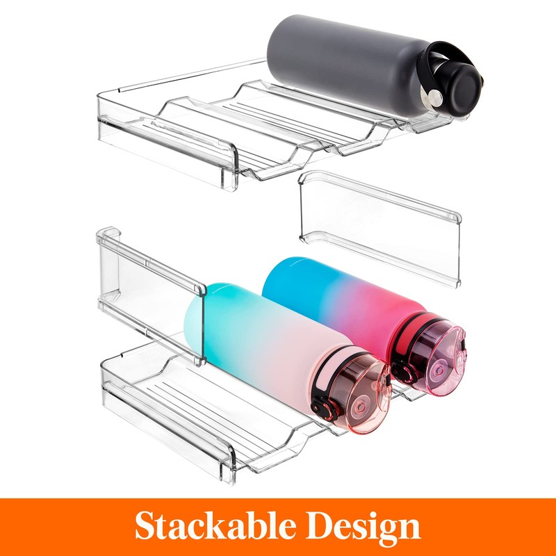 Lifewit Stackable Water Bottle Organizer for Cabinet, Kitchen Pantry Organization