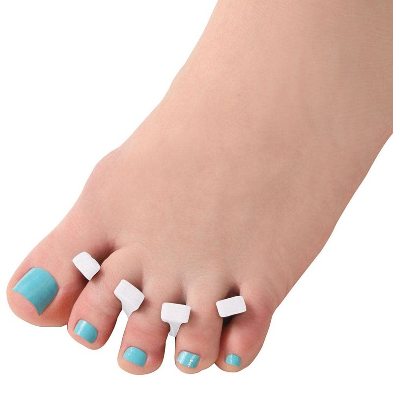 ForPro Professional Collection Comfy Toe Separators, White, Luxurious Foam Pedicure