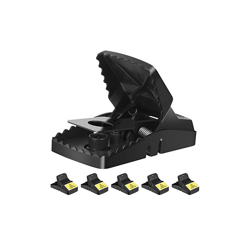 Trisiki Mouse Traps, 6 Pack Heavy Duty Reusable Snap Traps