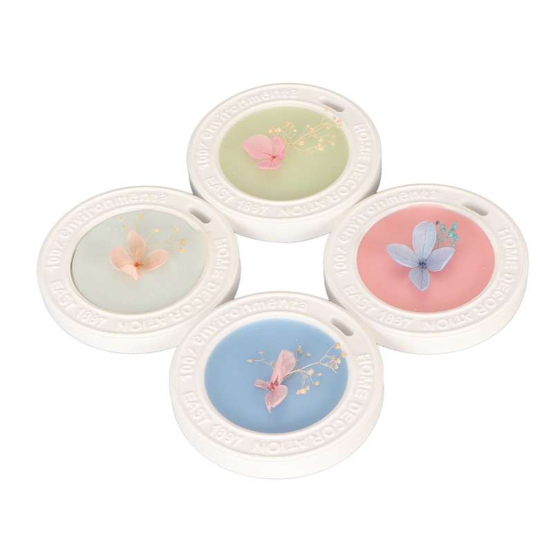 4 Pieces Aromatherapy Wax Tablets Long Lasting Dry Flower Scented
