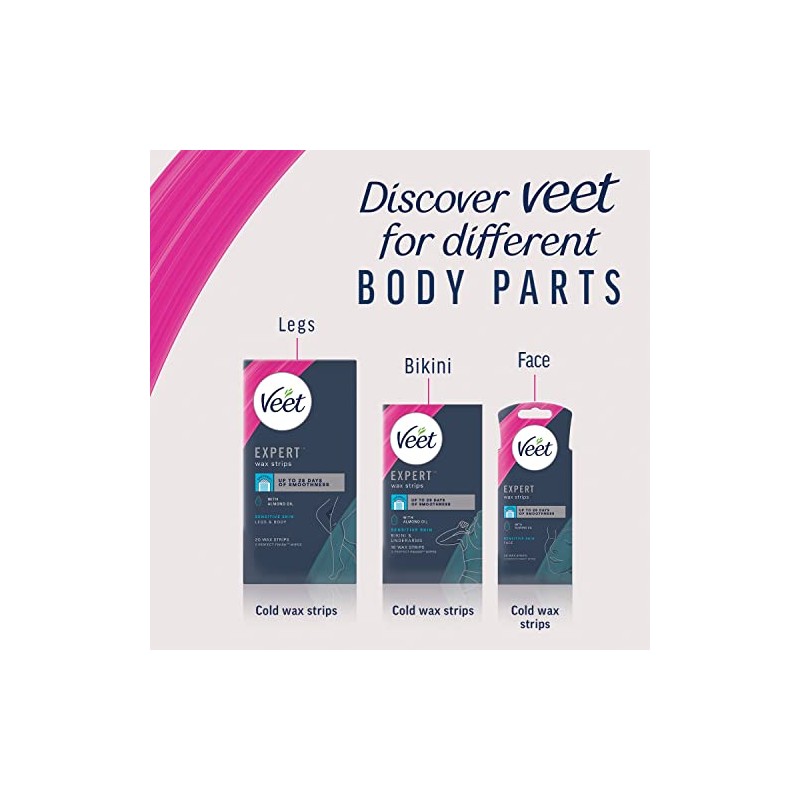 Veet Veet Expert Cold Wax For Sensitive Skin, Hair Removal
