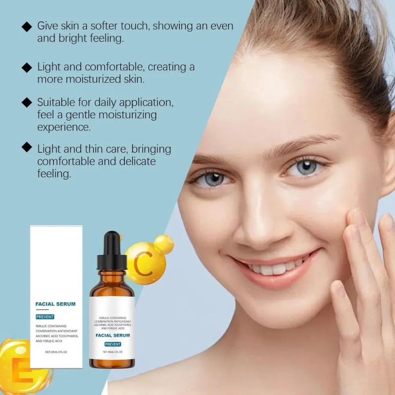 Sérum Facial Con Vitamina C, Suero De Hidratación Multiprofu