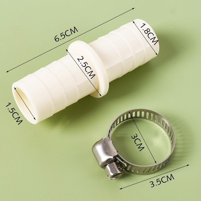 Washing Machine Waste Pipe Connector, Leak-Proof Hose to Hose Joiner