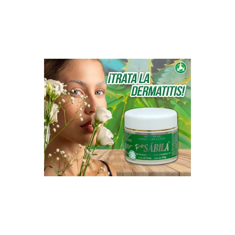 Crema Facial Sábila Y Vitamina E Para Manchas Y Resequedad