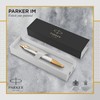 Parker IM Ballpoint Pen | Premium Pearl Lacquer with Gold