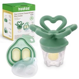 Clover Freeze-N-Feed Mini Combo - Alimentador verde guisante + bandeja verde guisante