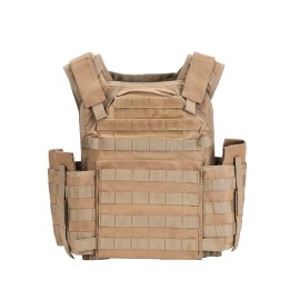Molle Tactical Vest Outdoor Body Security Quick Release Tactical Plate Carrier Vest for Mencolor: LQ15229 Coyote