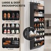 Mefirt 16-20 Pairs Over the Door Shoe Organizer, Clear Pockets