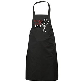60 Second Makeover Limited Men's I'd Rather Be Playing Golf Apron Golf Gifts For Men Aprons For Cooking BBQ Gifts For Golfers Golfing Accessories Present Father's Day