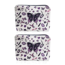 OVDGWC 2 Butterfly Storage Bags, Women's Storage Bag, Large Cosmetic Bag, Cute Cosmetic Bag, Travel Cosmetic Bag
