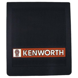 Kenworth Trucks MF-0003K 16" x 14" OEM Ribbed Front Fender 1/4" Thick Black Mud Flaps-Set of 2