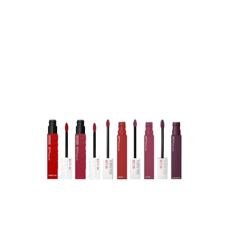 Maybelline 5 pack labiales liquidos matte larga duracion superstay matte