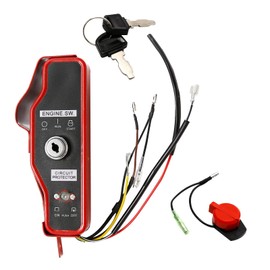 Saihisday GX390 Ignition Key Switch with Keys Replacement for Honda Lawnmower GX340 GX390 11hp 13hp Gas Engine, Ignition Switch & Box