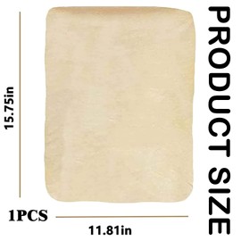 Chamois Leathers for Car 60x40 cm, Large Absorbent Shammy Leather Cloth, Car Drying Towel for Windows, Glass, Mirrors, Soft Chamois Leather Cloth for Auto Detailing and Cleaning