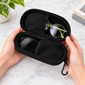Hard Shell Sunglasses Case for Everyday Eyewear Storage – Portable Protective Design for Travel, Bags and Daily Organization