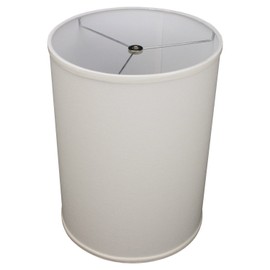 FenchelShades.com 11" Top Diameter x 11" Bottom Diameter 15" Height Cylinder Drum Lampshade USA Made (Cream)