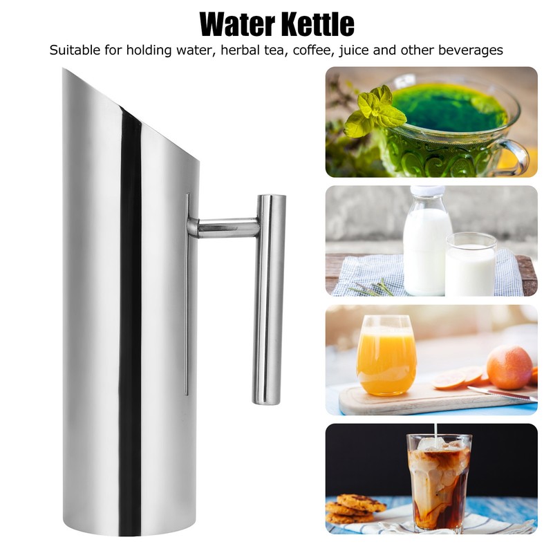 Water Kettle Stainless Steel Teapot Coffee Juice Pot Drinkware for
