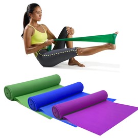 Resistance Bands, Hofull 3 Pcs Elastic Stretch Bands, Exercise Bands for Working Out Women or Men, Work Out Bands for Yoga, at-Home or The Gym Workouts, Strength Training