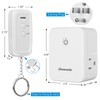 DEWENWILS 2 Side Outlets Remote Control Outlet with 2 Remotes