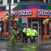 FuWeave 2 Pcs Pizza Advertising Swooper Flag Banner 7ft Feather