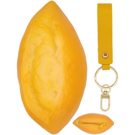 FUSMYE Cute Bread Coin Purse Pouch, Novelty Funny Wallet Gifts For Bread Lover women kids, Portable Small Storage Bag Key Bag, Realistic Looking Bread Decorations, Zipper Wristlet Wallets