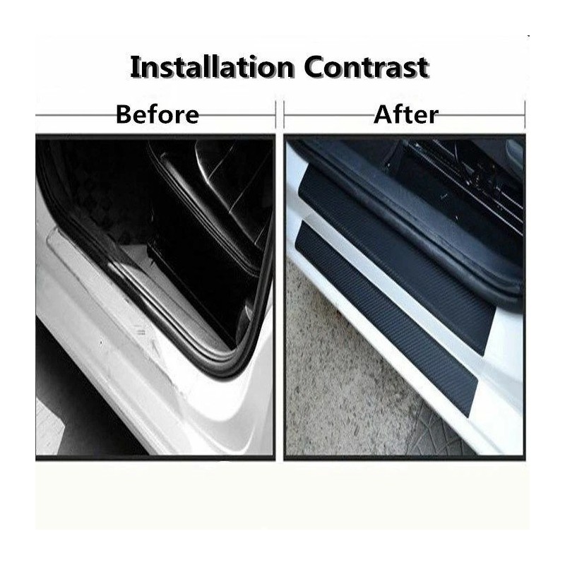 Unbranded 4pc For Dodge Ram 1500 Carbon Fiber Cab Door
