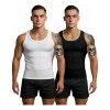 Camiseta 2pzs Para Corregir Postura Hombre Fajas Cinturillas -}