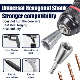 Drill Wire Twister, Fast Electrical Wire Stripper, Stripping and Twisting Tool, Nut Twister Connector(3PCS)