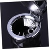 PACKOVE Smokeless Car Ashtray Lid Black Portable Led Light for
