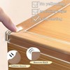 Clear Self Adhesive Edge,1.18in Width x118.2in Length,(3cmx3m) Self-Adhesive Table Edge