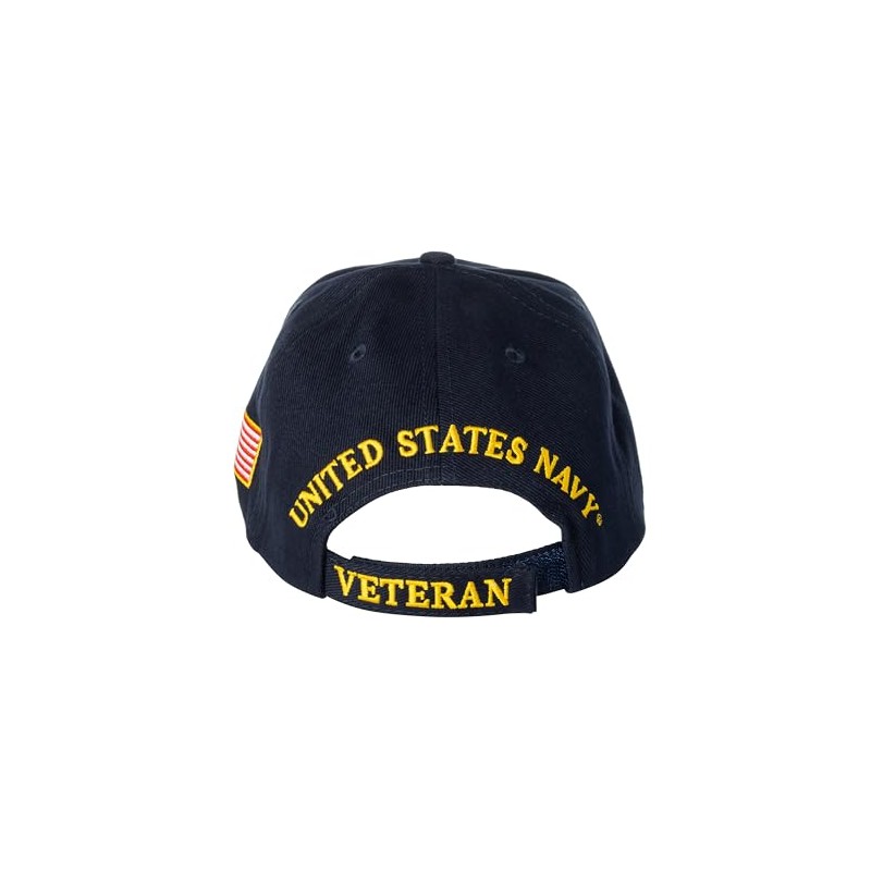 United States Navy Veteran Proudly Served Blue Hat Cap USN