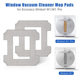 8 PCS Washable Mop Cloths Cleaning Rag for Ecovacs Winbot W1/W1 Pro Window Vacuum Cleaner Robot Replacement