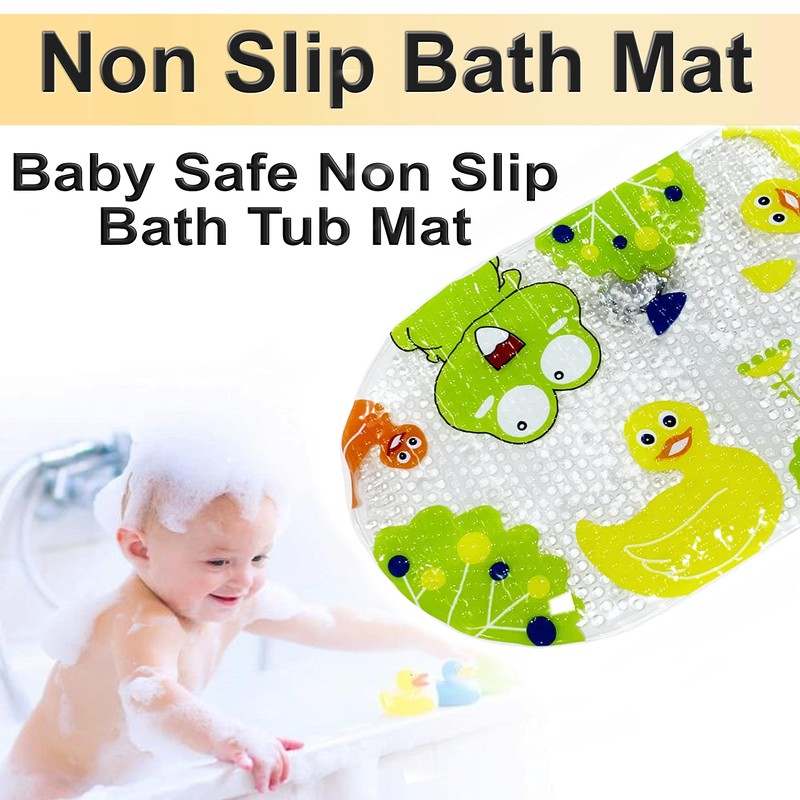 Home Flair Bath Mat | Kids Ducks & Frogs Non