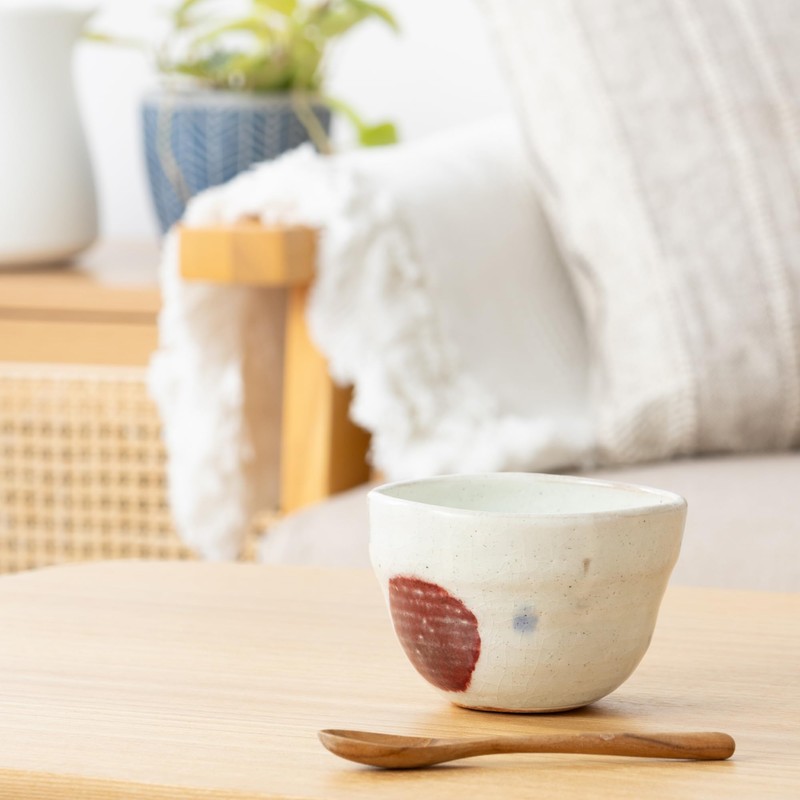 Marui Pottery MR-3-4161 Shigaraki Ware Hechimon Cup, Capacity: Approx. 11.8