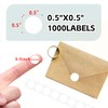 0.5" roll Sticker, dot Stickers 1/2 inch Color Coding Label