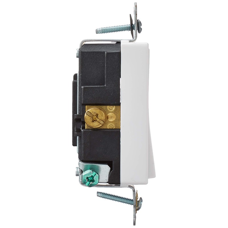 Leviton 5621-2W 20 Amp, 120/277 Volt Decora Plus Rocker Single-Pole