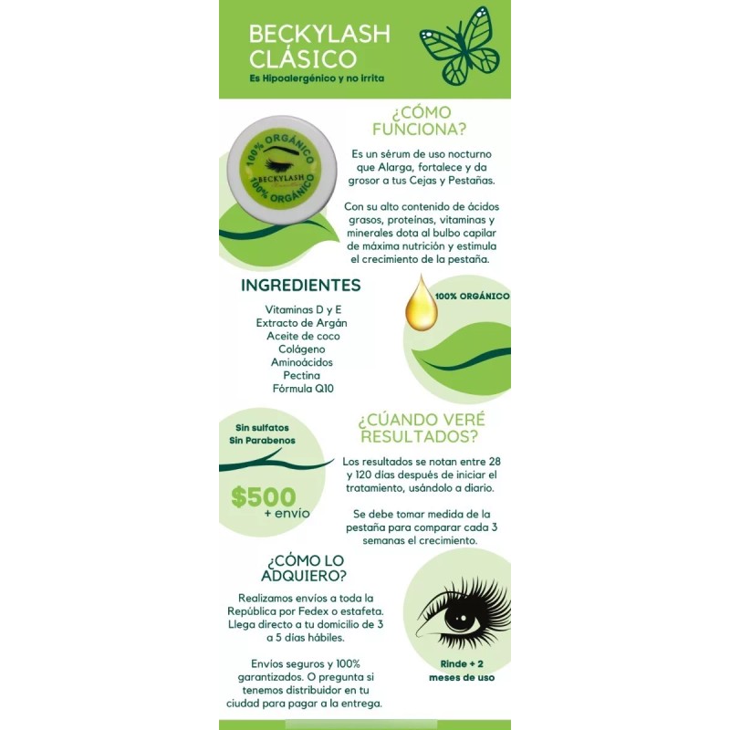 Beckyline Beckylash Clásico Pestañas Largas, Fuertes, Volumen(2 Pack)