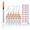 U-100 Syringes - 1ml/cc 29G 1/2" (12,7mm) Disposable Syringes +