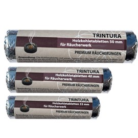 Smoking Charcoal for Smoking, Self-Igniting Charcoal Tablets Suitable for Frankincense Incense Pan and Incense Burner (Set 33, 40, 50 mm)