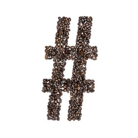 # Coffee Addicts Journal: Coffee Bean Hashtag Cover comes with 70 Lined pages for the # coffee lover