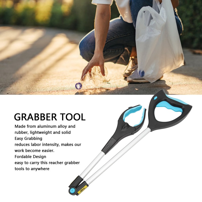 Foldable Reacher Grabber Tool 27.6in Grabbers for Elderly Lightweight Extra
